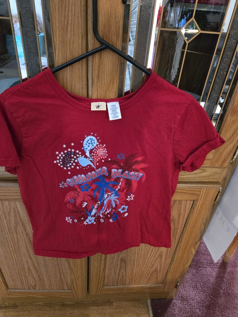 Red 'Summer Blast' Graphic Tee